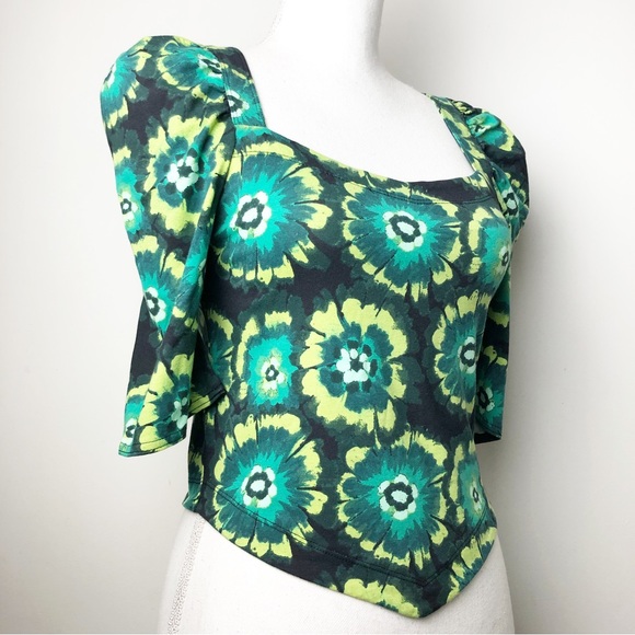 NWT FREE PEOPLE Give Me More Top in Black Combo Size Medium - Picture 1 of 16